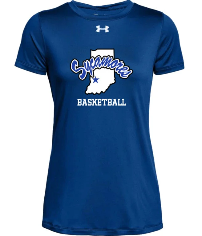Women's purple t shirt Women's floral t shirt Women's Indiana State Sycamores Basketball Under Armour® Tech Tee Women's purple t shirt Women's floral t shirt Women's Indiana State Sycamores Basketball Under Armour® Tech Tee