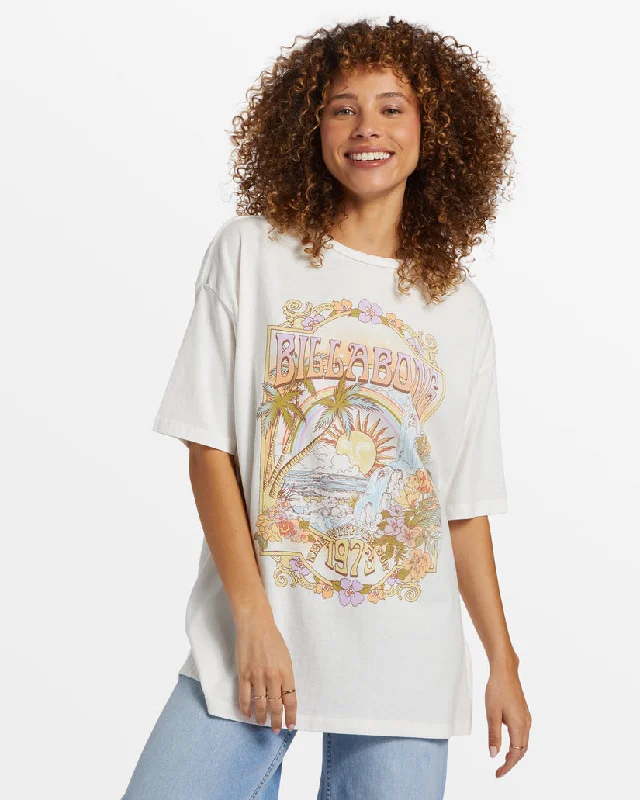 Women's polyester t shirt Women's linen t shirt Golden Hour Oversized Tee