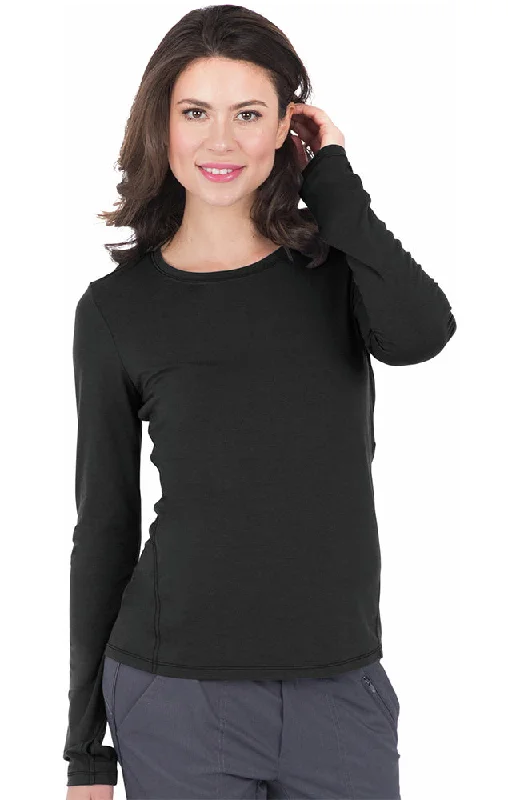 Long sleeve shirts for windy autumn afternoons Women's long sleeve tall tops Healing Hands Women's Mackenzie Long Sleeve Scrub Top