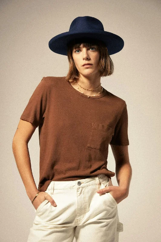 Women's formal t shirt Women's casual t shirt Carefree Organic Garment Dye Perfect T-Shirt - Pinecone Brown Women's formal t shirt Women's casual t shirt Carefree Organic Garment Dye Perfect T-Shirt - Pinecone Brown