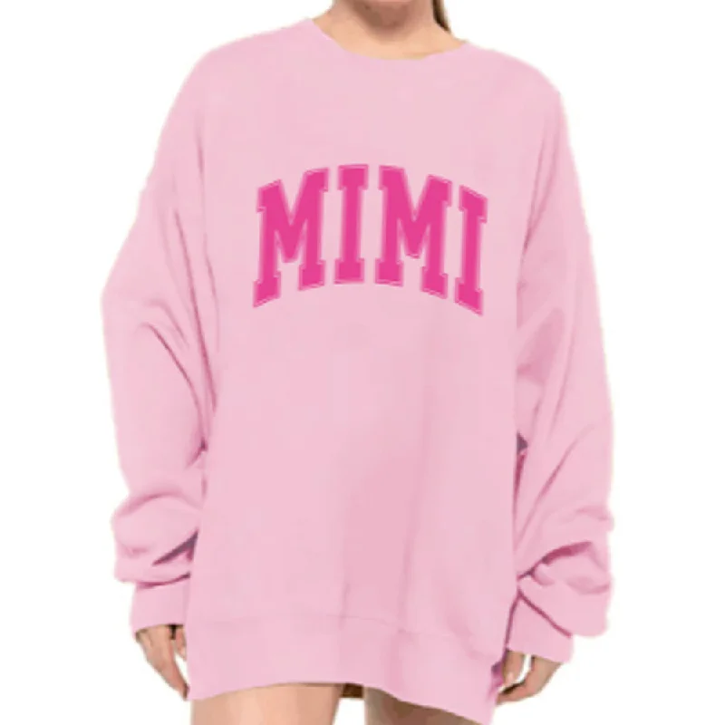 Tall men's long sleeve extra - long shirts Women's long sleeve minimalist tops LS-4040 Mimi Pink