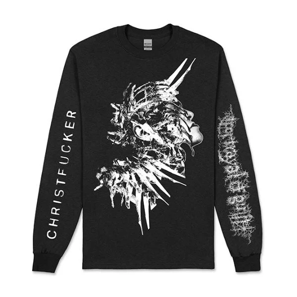 Bohemian long sleeve embroidered shirts Women's long sleeve peasant tops Portrayal of Guilt - CHRISTFUCKER Long Sleeve Shirt Bohemian long sleeve embroidered shirts Women's long sleeve peasant tops Portrayal of Guilt - CHRISTFUCKER Long Sleeve Shirt
