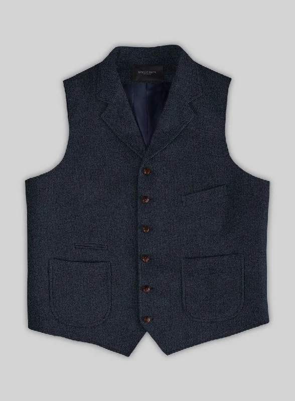 Highlander Blue Tweed Hunting Vest