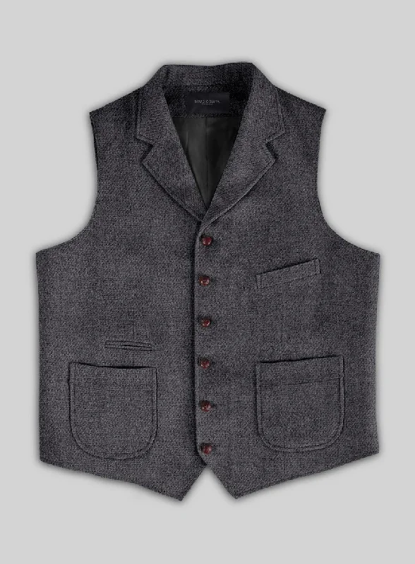 Highlander Charcoal Tweed Hunting Vest