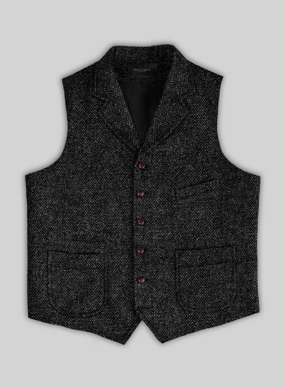 Highlander Heavy Charcoal Bedford Tweed Hunting Vest