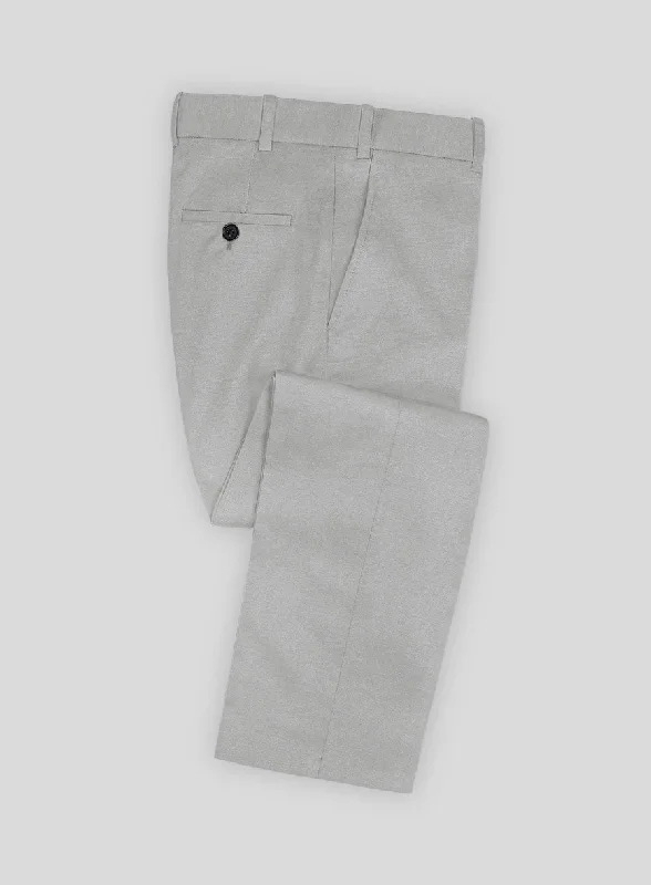 Light Gray Stretch Chino Pants