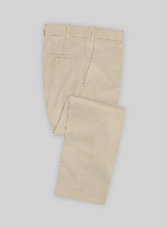 Sand Feather Cotton Canvas Stretch Pants