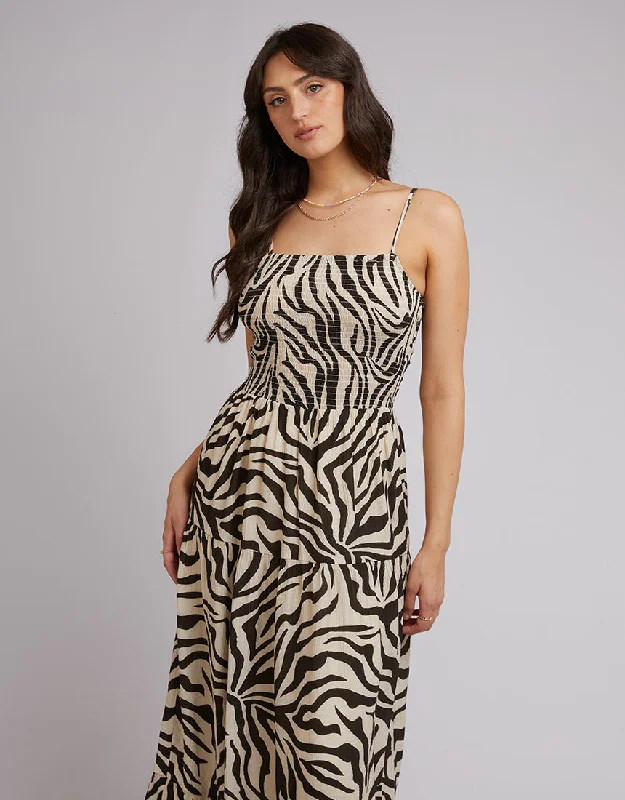 All About Eve Ziggy Maxi Dress Zebra Print