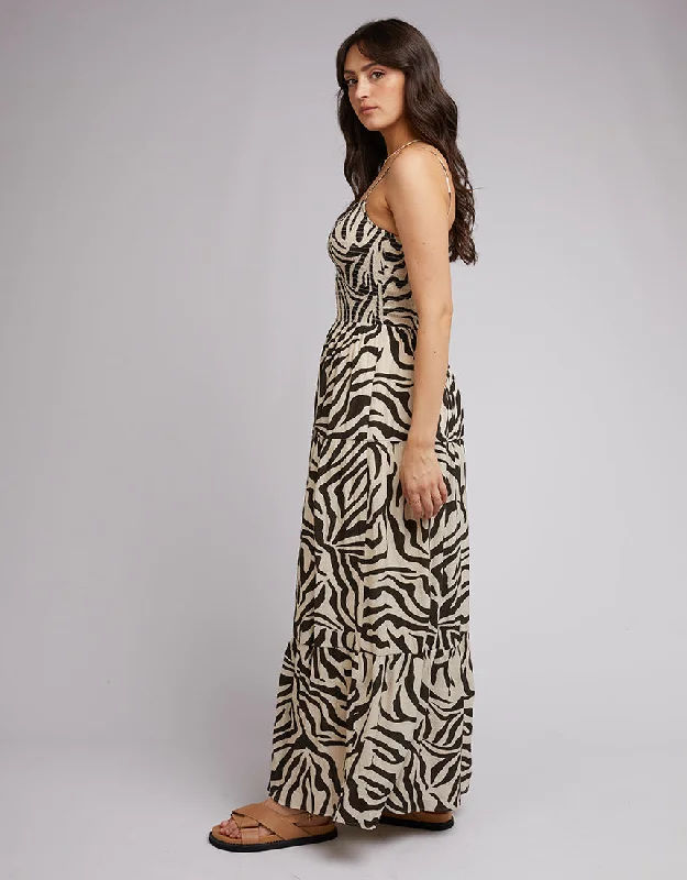 All About Eve Ziggy Maxi Dress Zebra Print