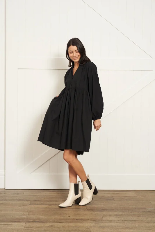 Betty Basics Cottage Dress Black