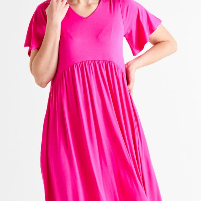 Betty Basics Donna Dress Raspberry