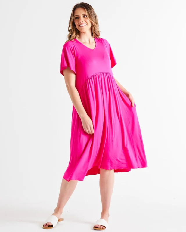 Betty Basics Donna Dress Raspberry