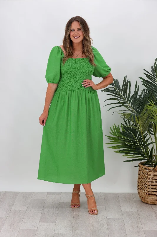 Betty Basics Ingrid Dress Bright Green