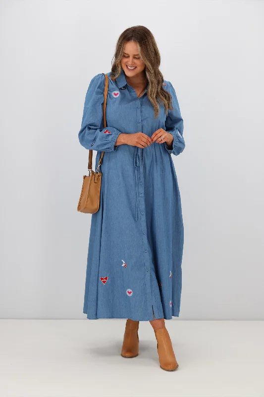 Boho Australia Cricket Dress Denim Joy