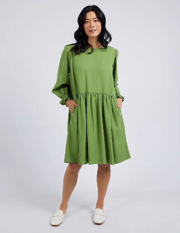 Elm River Dress Jungle Green