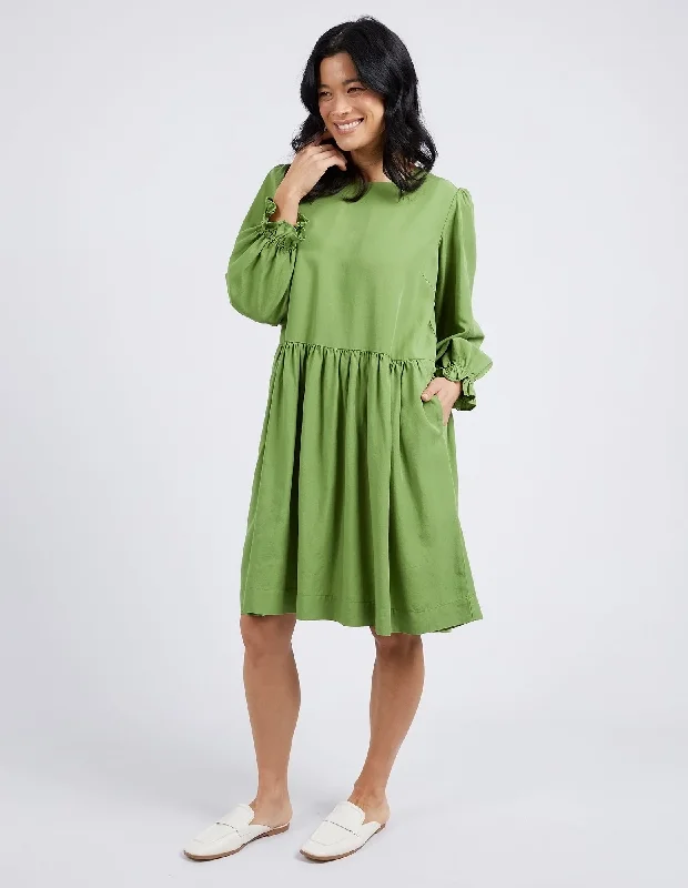 Elm River Dress Jungle Green