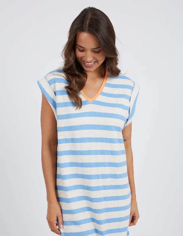 Elm Sunny Tee Dress Azure Blue