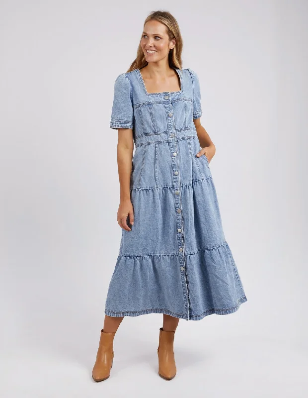 Foxwood Astrid Denim Dress Light Blue