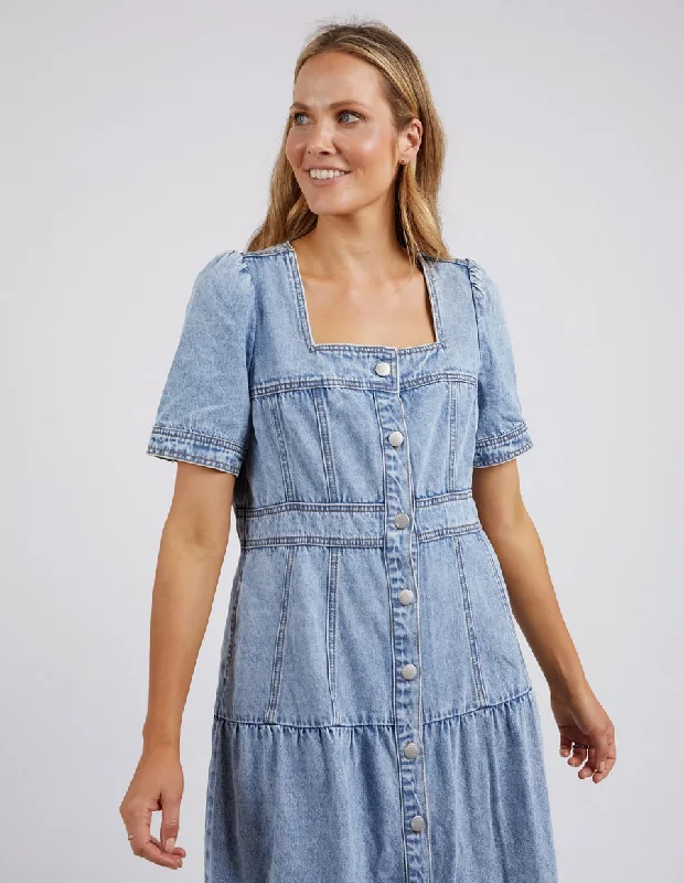 Foxwood Astrid Denim Dress Light Blue