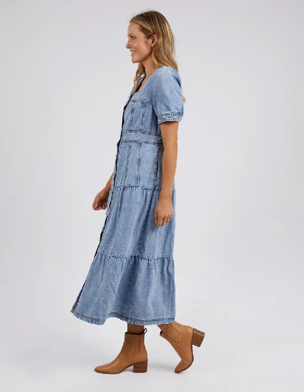 Foxwood Astrid Denim Dress Light Blue