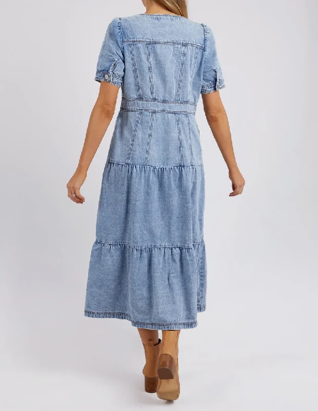 Foxwood Astrid Denim Dress Light Blue