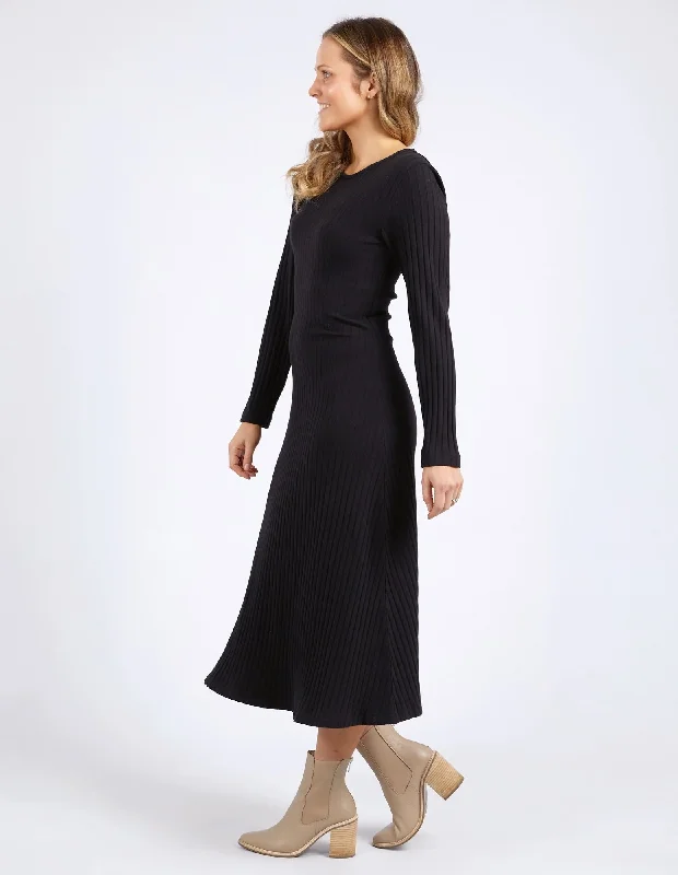 Foxwood Huntleigh Rib Dress Black