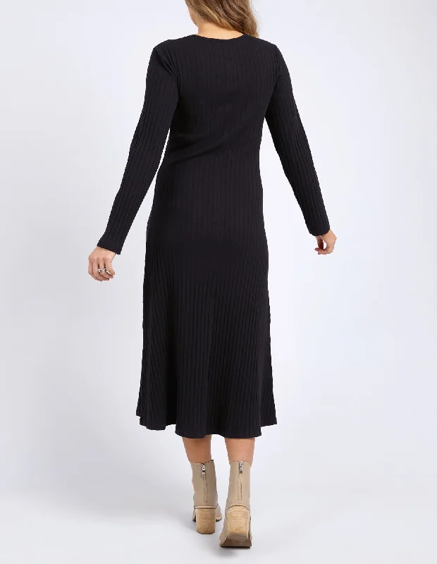 Foxwood Huntleigh Rib Dress Black