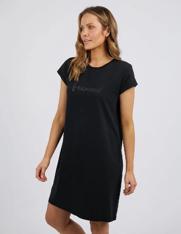 Foxwood Signature Tee Dress Black