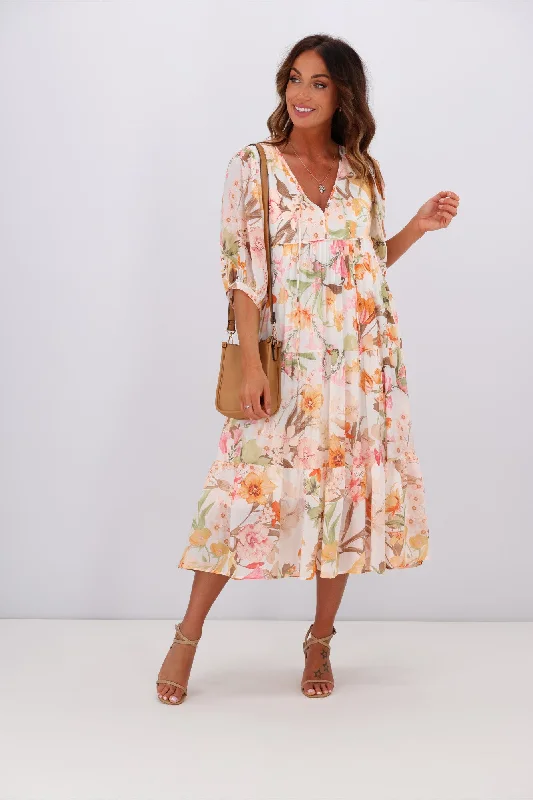 Iris Maxi Arissa Maxi Dress White Floral