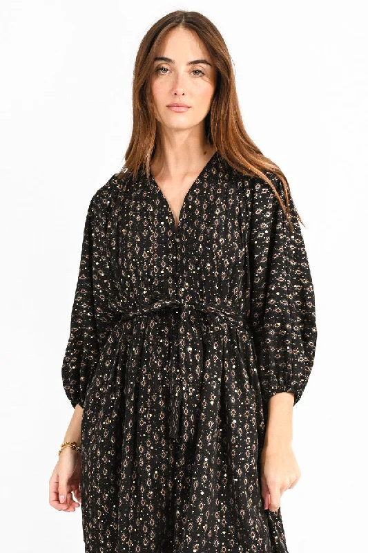 Molly Bracken Woven Dress Black Jude