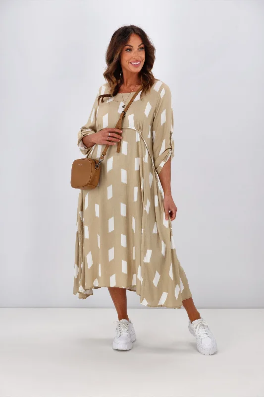 New U Collection Brooke Dress Beige