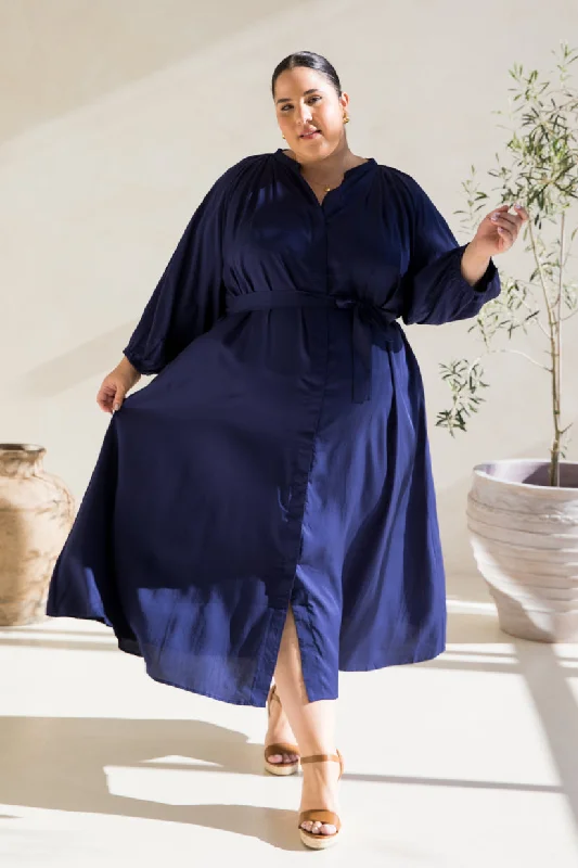 PQ Collection Athena Dress Navy