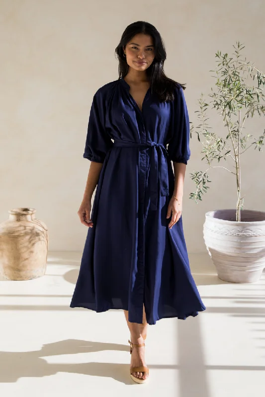 PQ Collection Athena Dress Navy