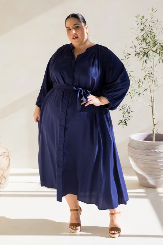 PQ Collection Athena Dress Navy