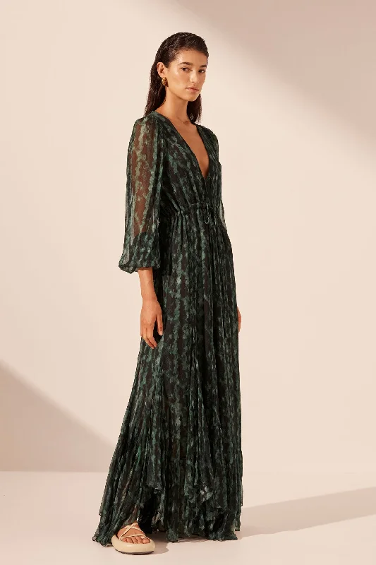 REMI LACE FRONT MAXI DRESS