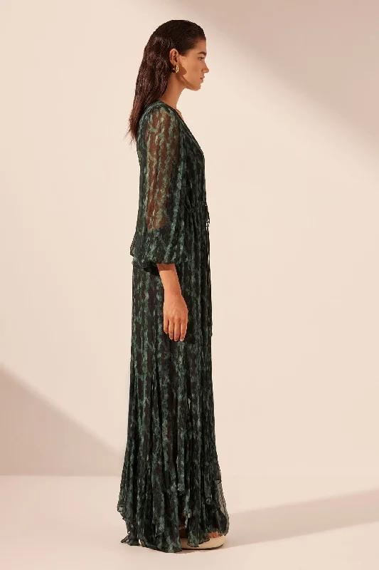 REMI LACE FRONT MAXI DRESS