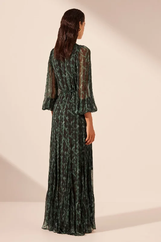 REMI LACE FRONT MAXI DRESS