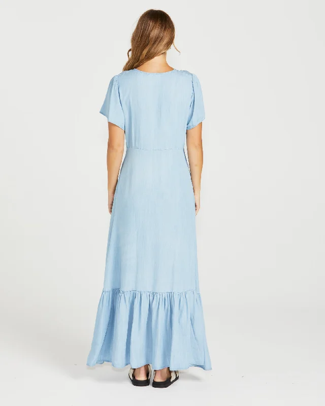 Sass Davie Maxi Dress Chambray