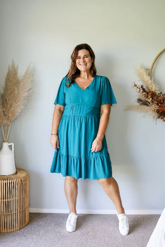 Sunday Boho Amber Dress Teal