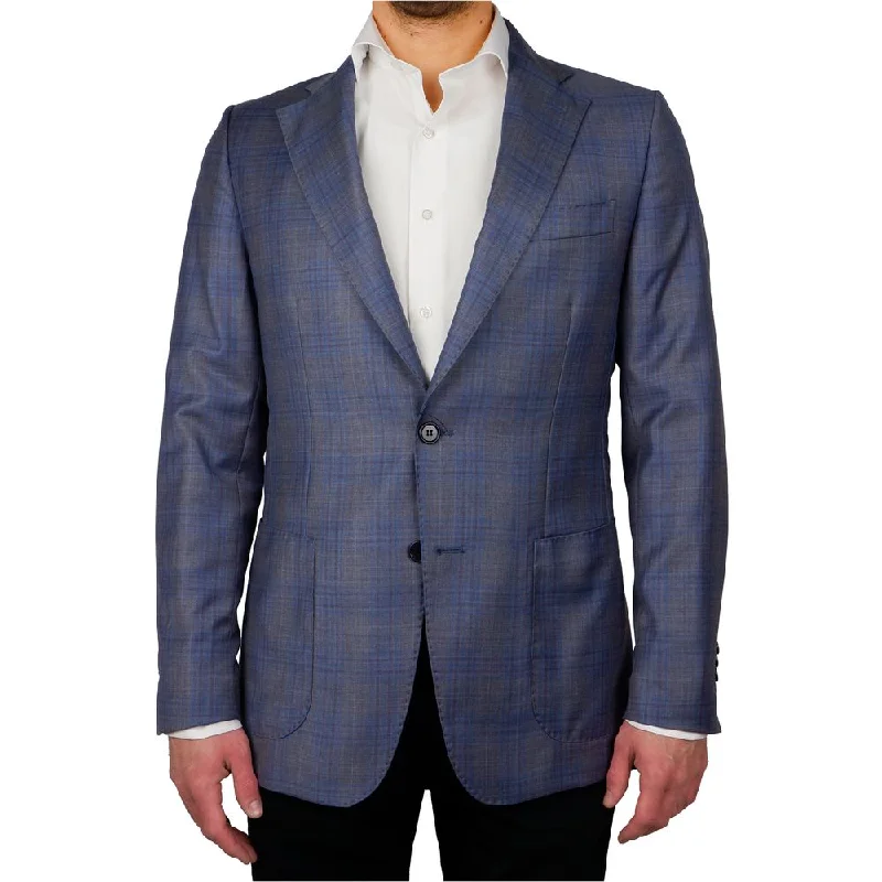 Blue Wool Vergine Blazer