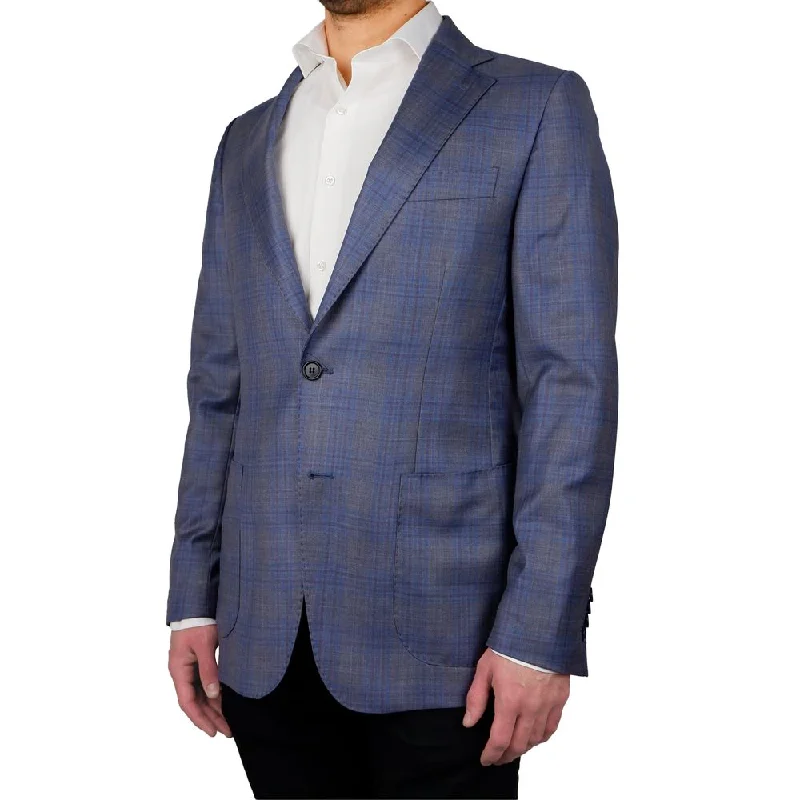 Blue Wool Vergine Blazer