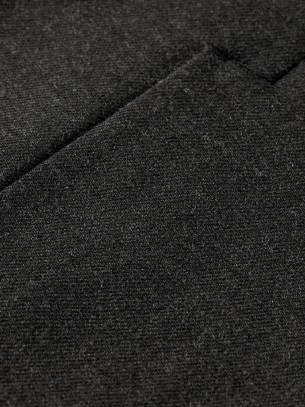 Brushed Double-Breasted Wool-Blend Blazer