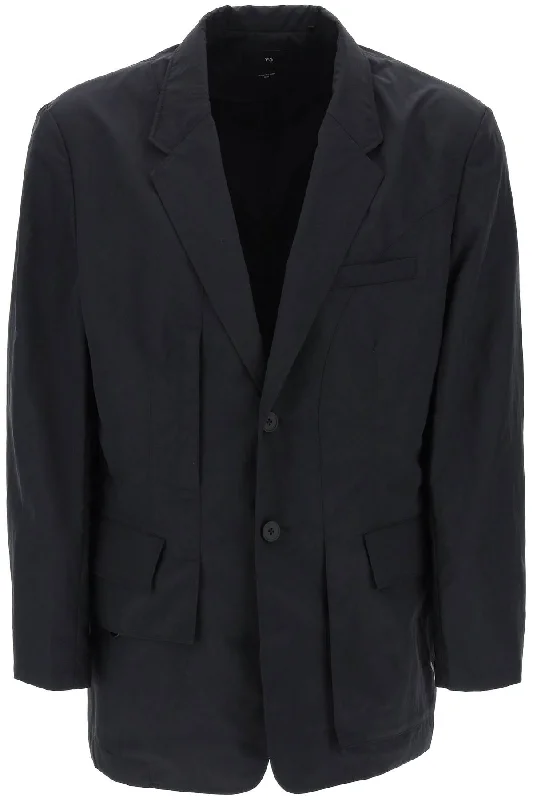 Crinkle Nylon Blazer