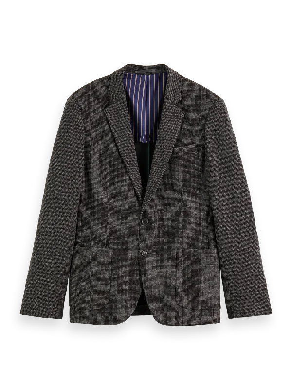 Knitted Single-Breasted Blazer