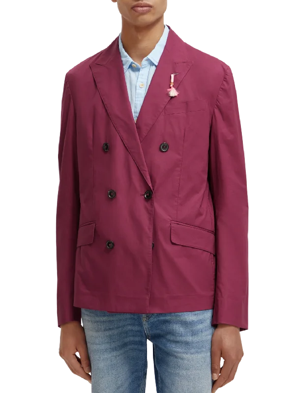 Lightweight Double-Breasted Blazer