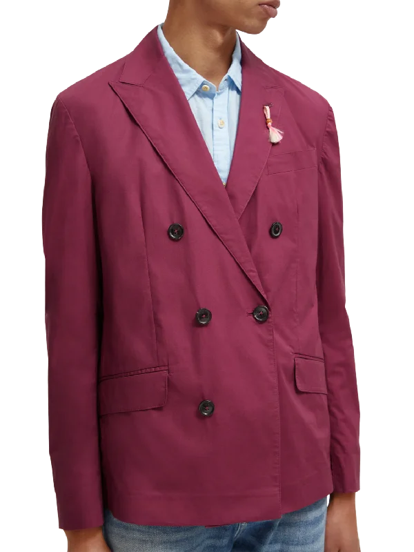 Lightweight Double-Breasted Blazer