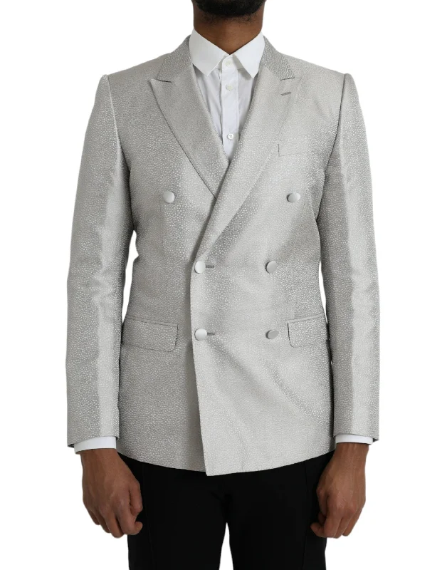 Off White Martini Double Breasted Coat Blazer