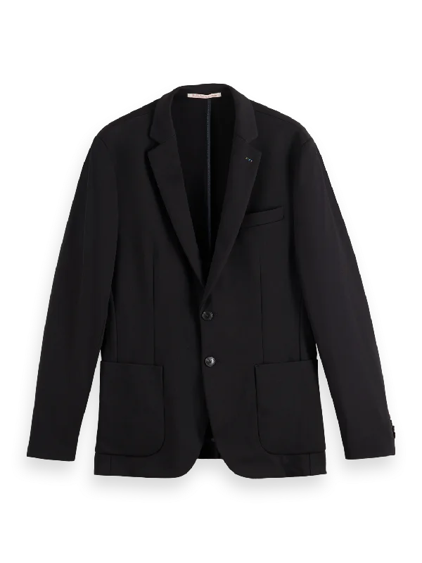 Single-Breasted Jersey Blazer