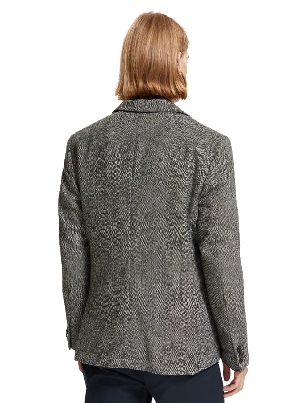 Tweed Wool Blend Blazer