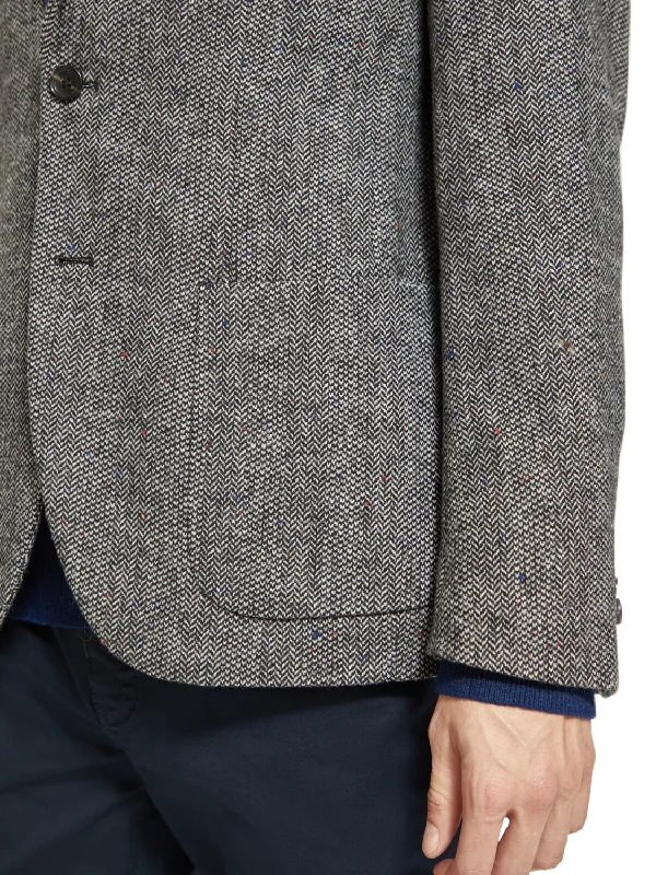 Tweed Wool Blend Blazer